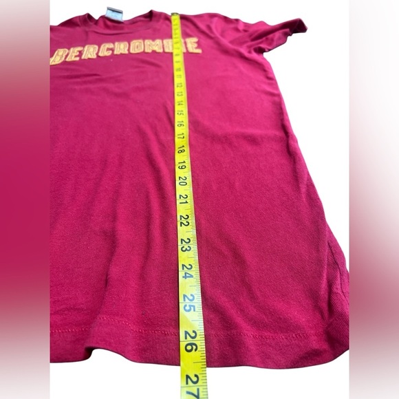 Abercrombie & Fitch Red Graphic Muscle Fit T-Shirt Men’s Large Vintage Y2K - Picture 3 of 5